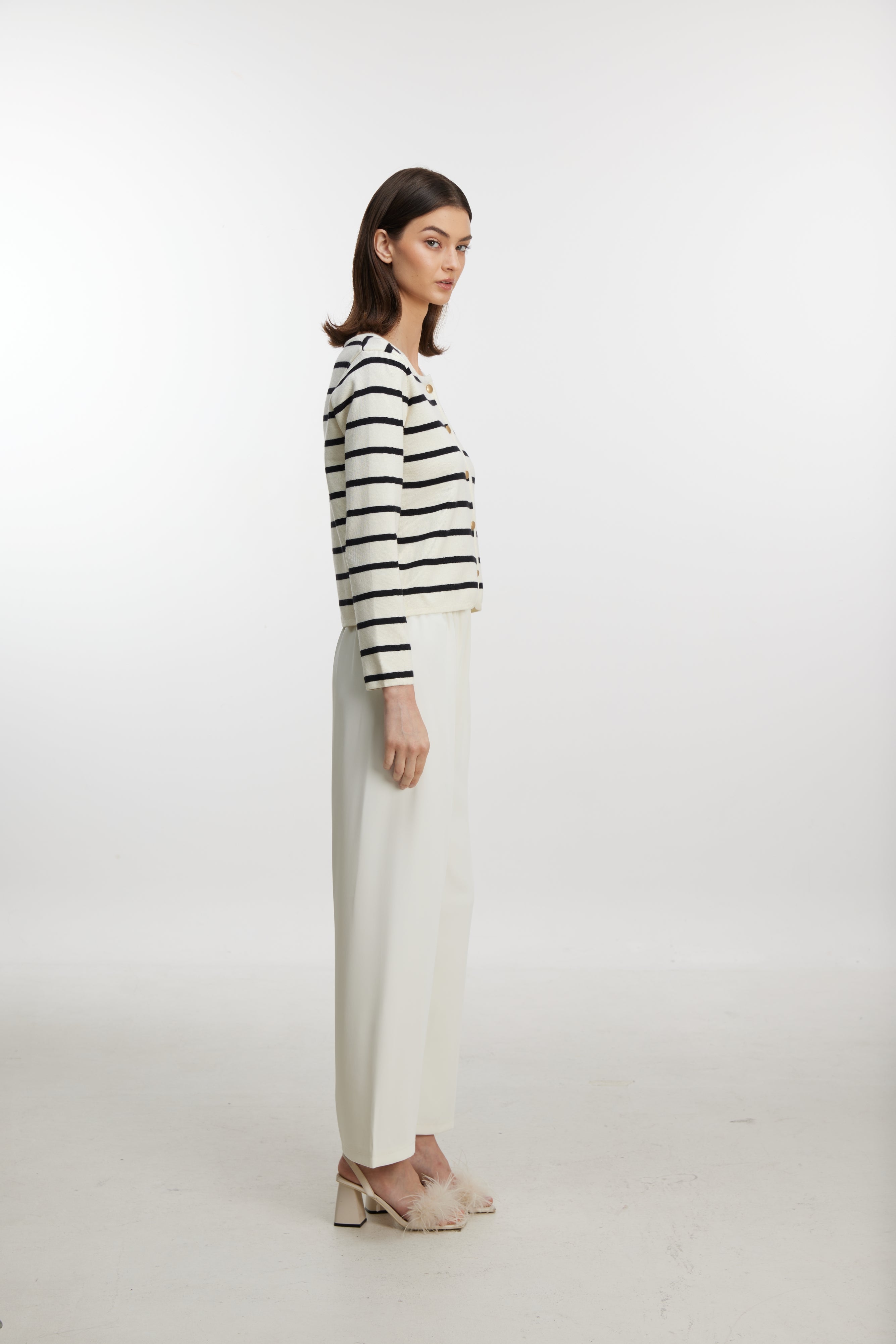 Black and white cardigan