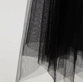 Black lace skirt