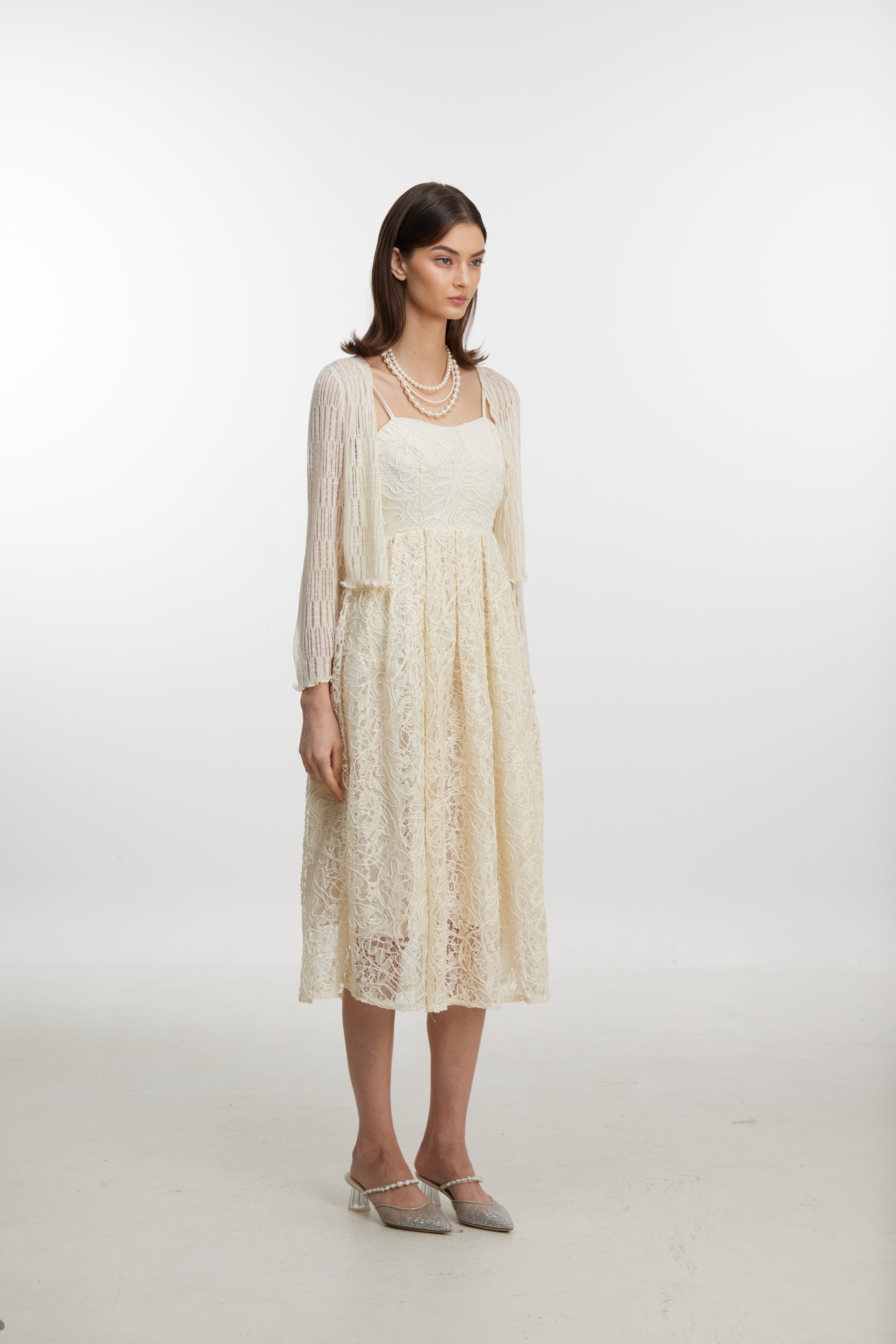 White lace dress