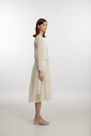 White lace dress