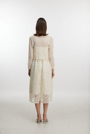 White lace dress