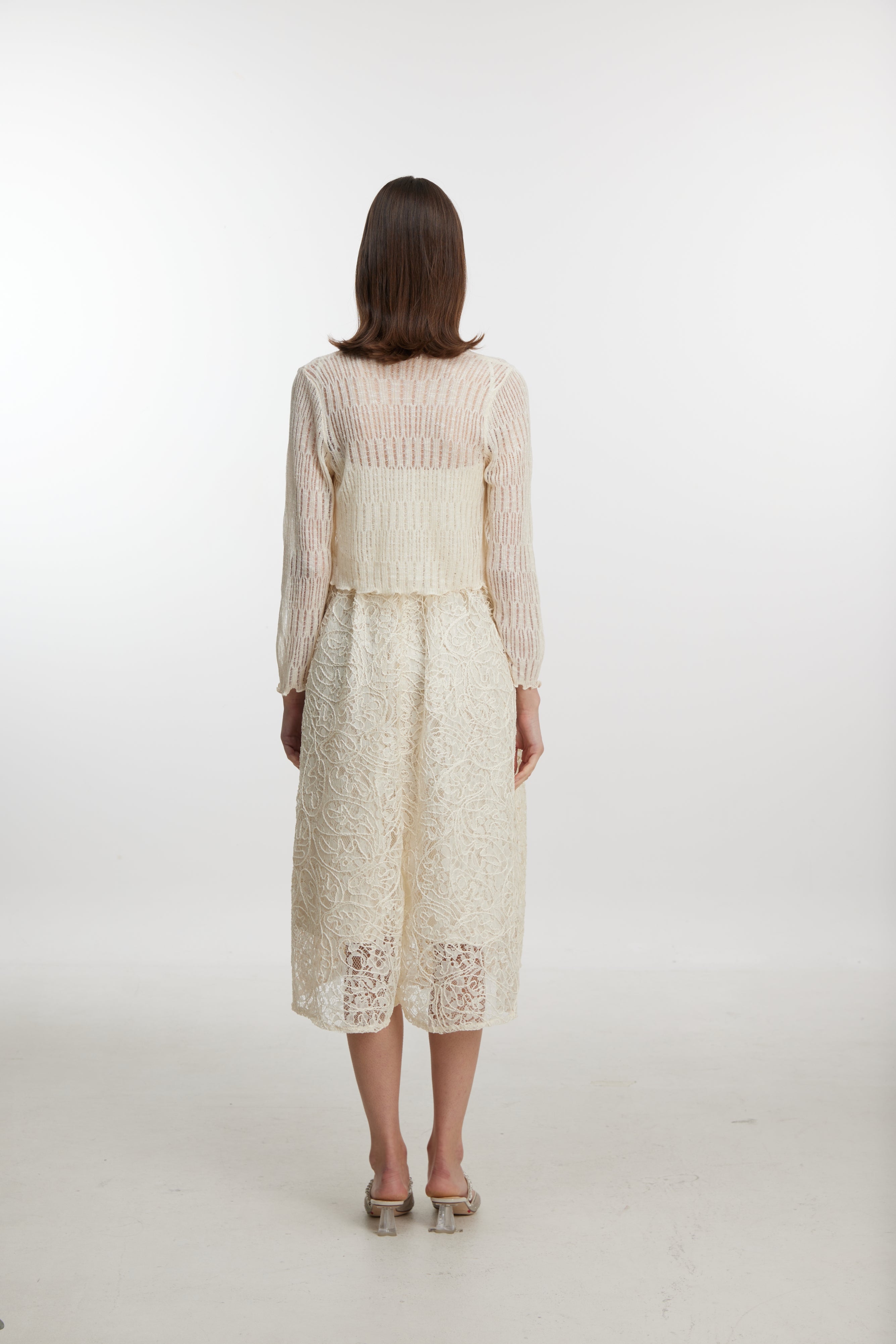 White lace dress