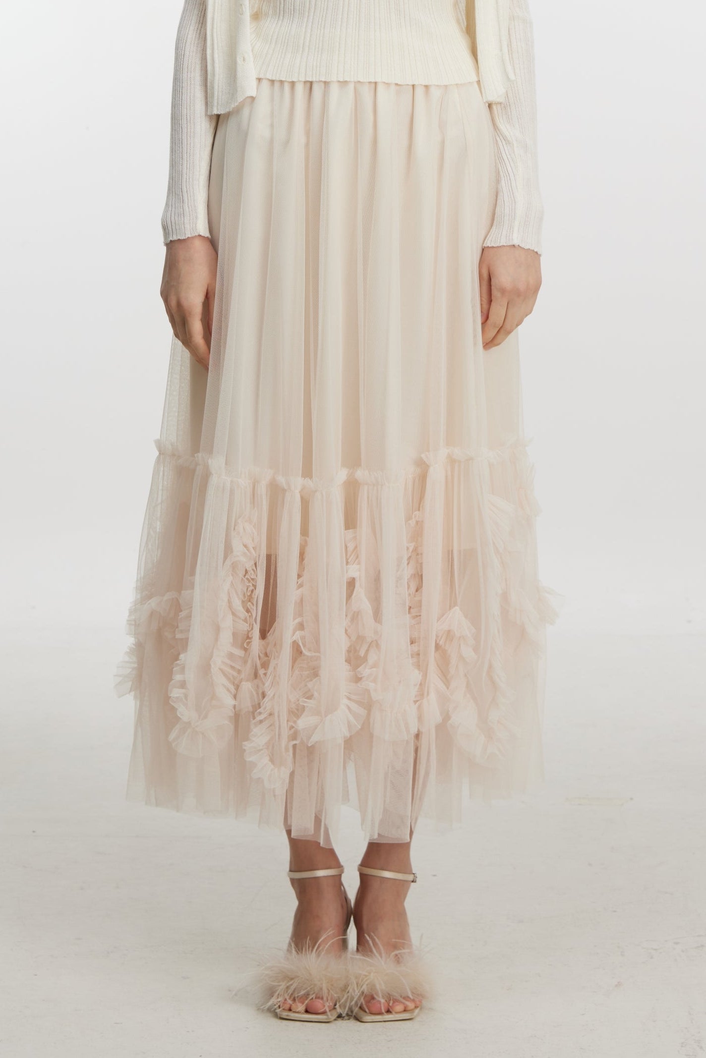 Layered Tulle Maxi Skirt