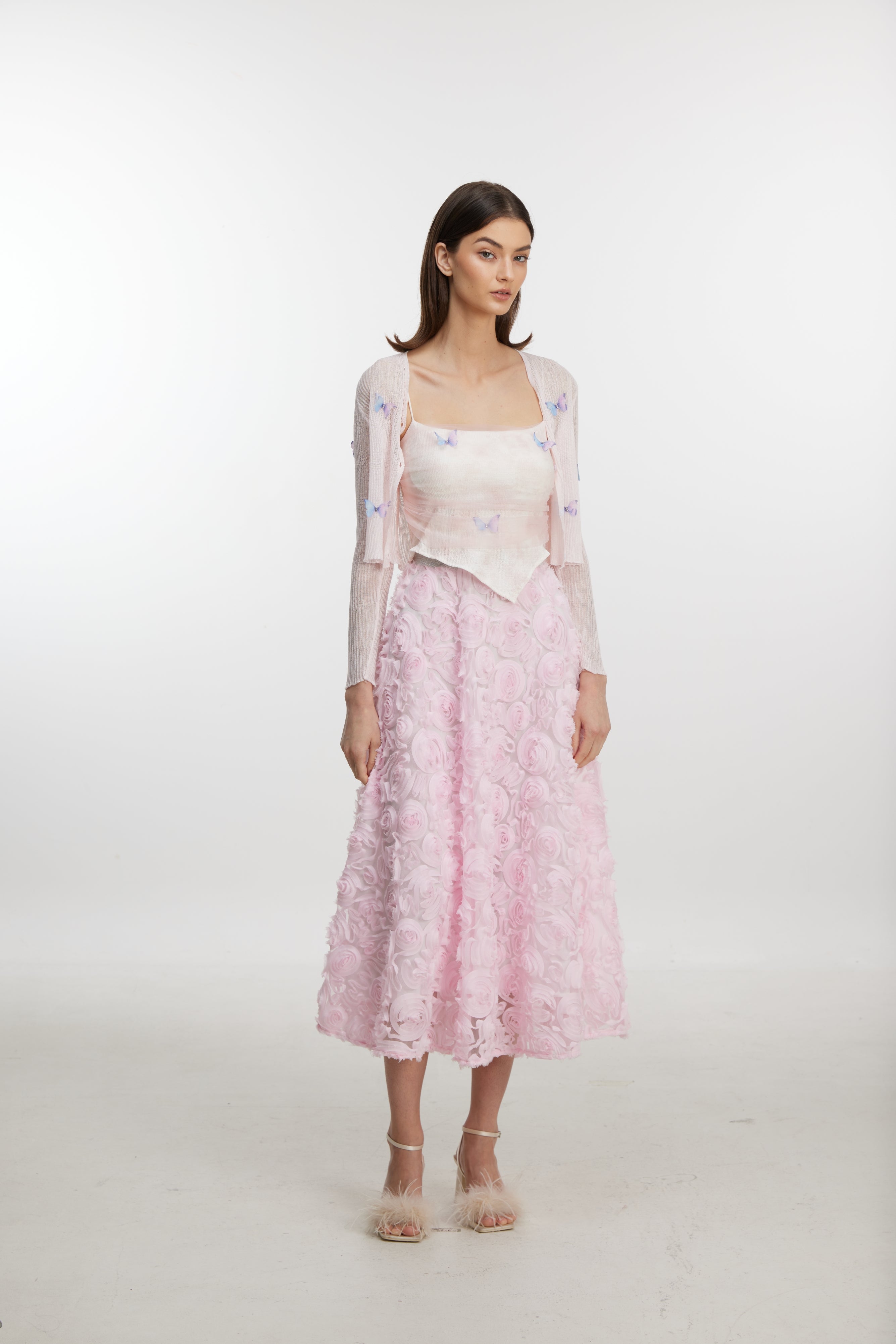 Pink rose dress