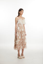 Floral Drift Layered Skirt