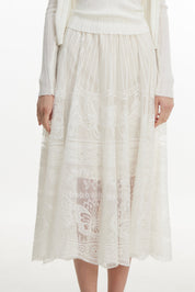 Lace Midi Skirt
