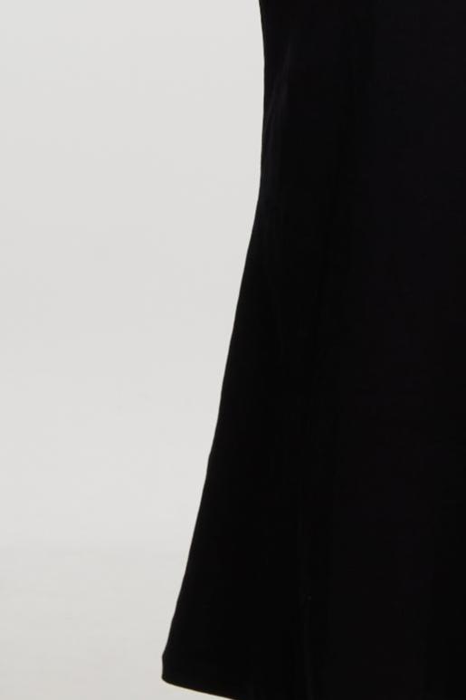 Black slip dress with side cutouts