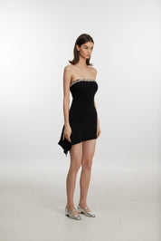 Black mini dress