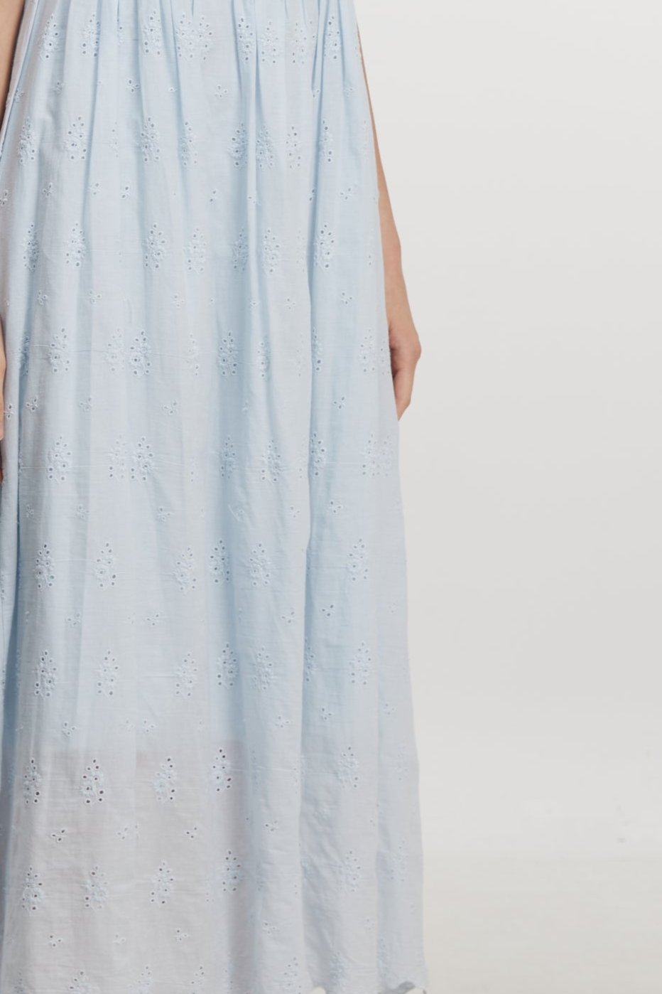 Blue lace dress