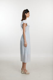 Blue lace dress