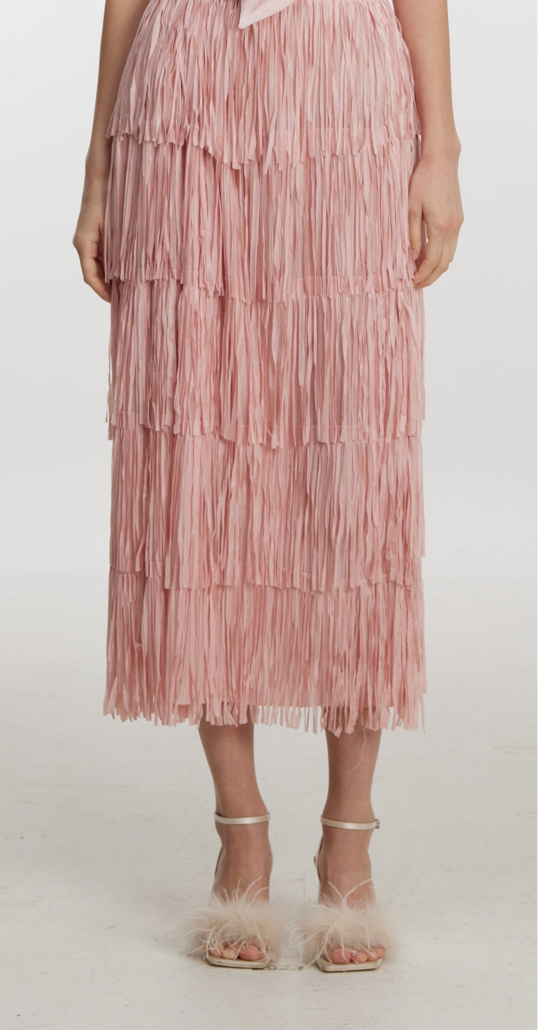 Pink flower skirt