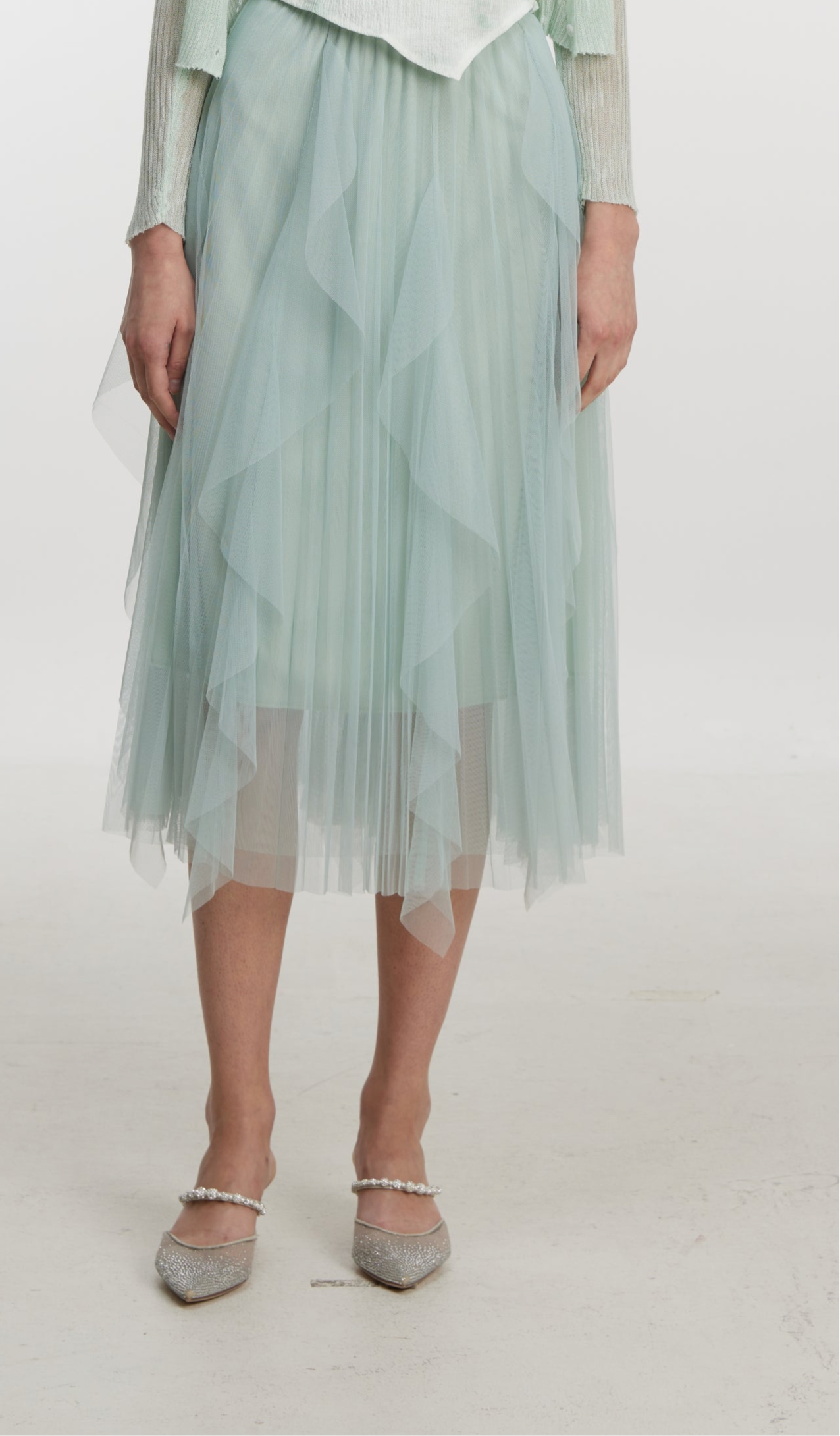 Lavender chiffon dress
