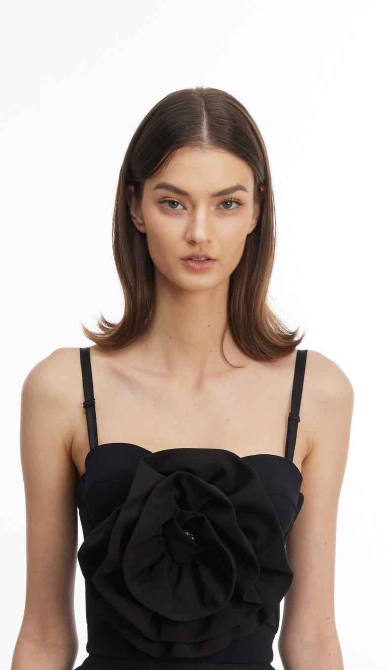 Midnight rose halter top