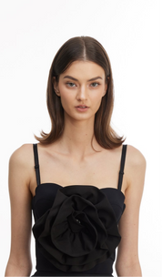 Midnight rose halter top