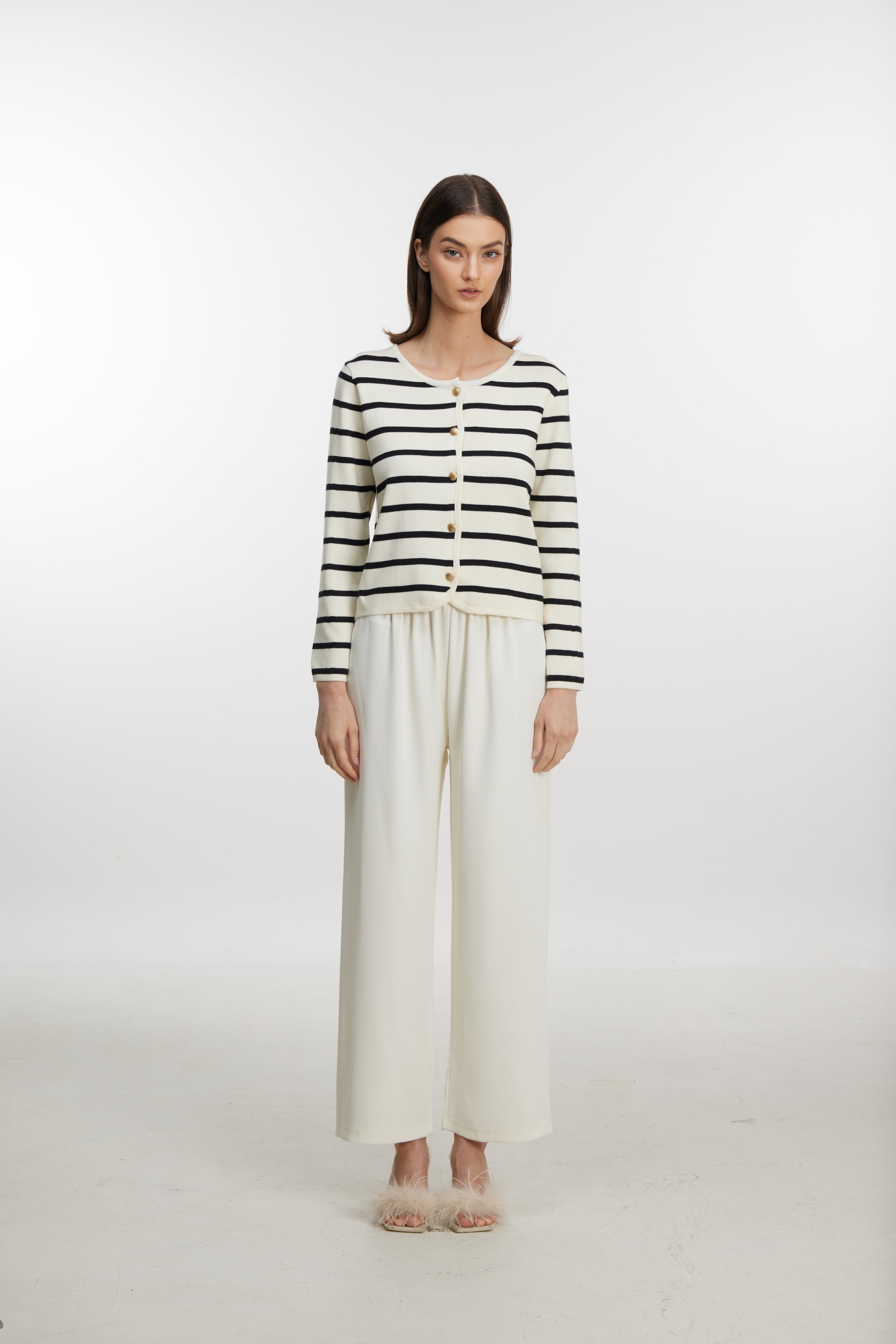 Black and white cardigan