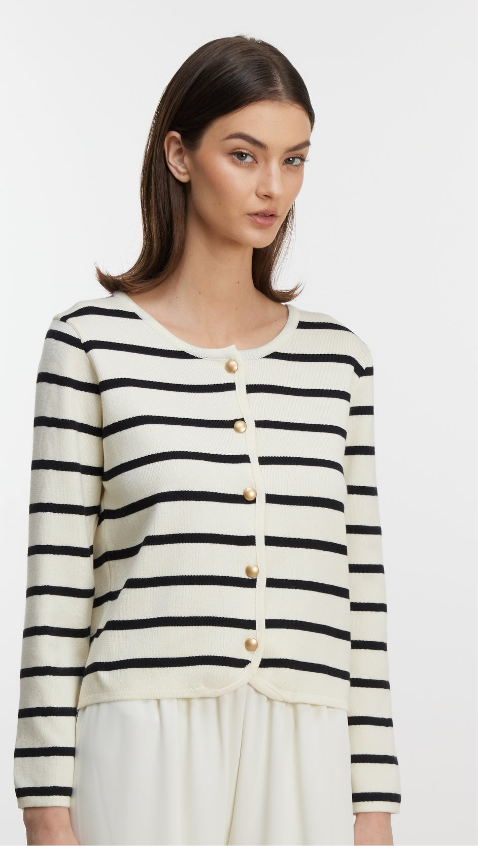 Black and white cardigan