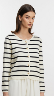 Black and white cardigan