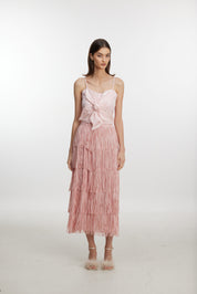 Pink flower skirt