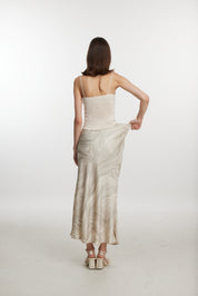 White textured dress