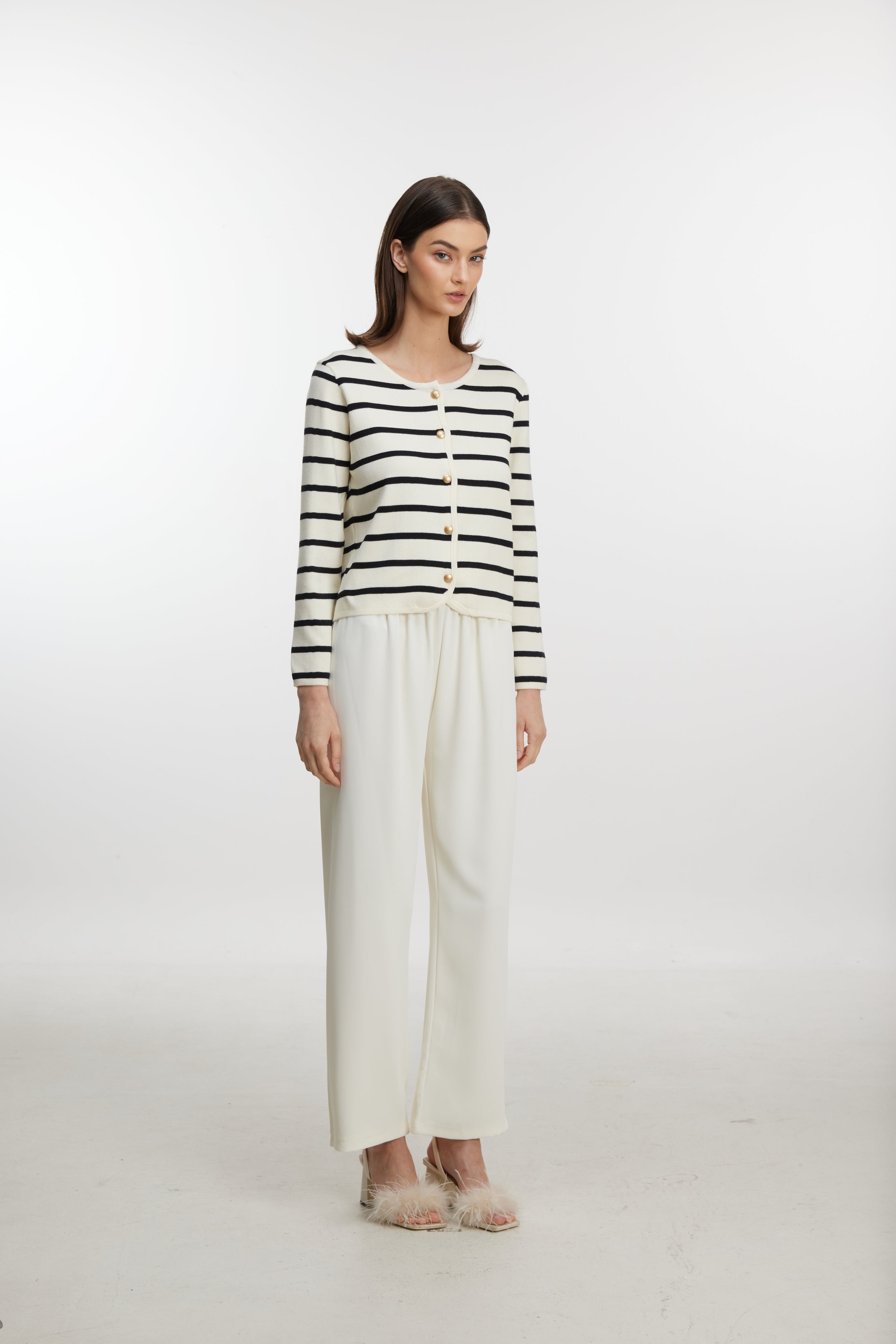 Black and white cardigan