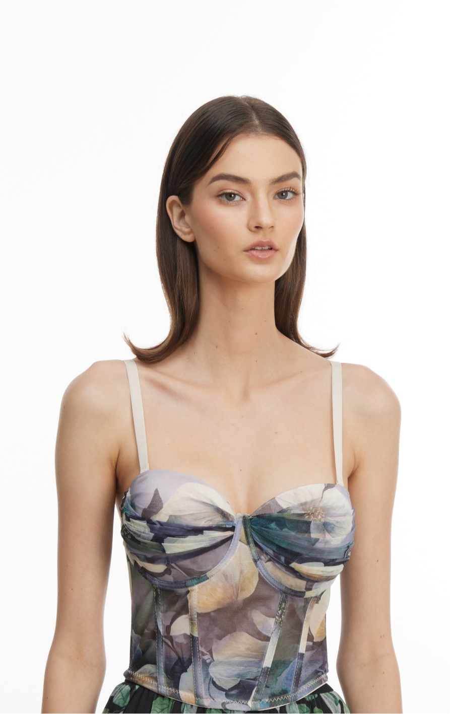 Green halter top