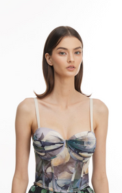 Green halter top