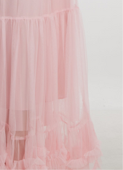 Pink lace dress