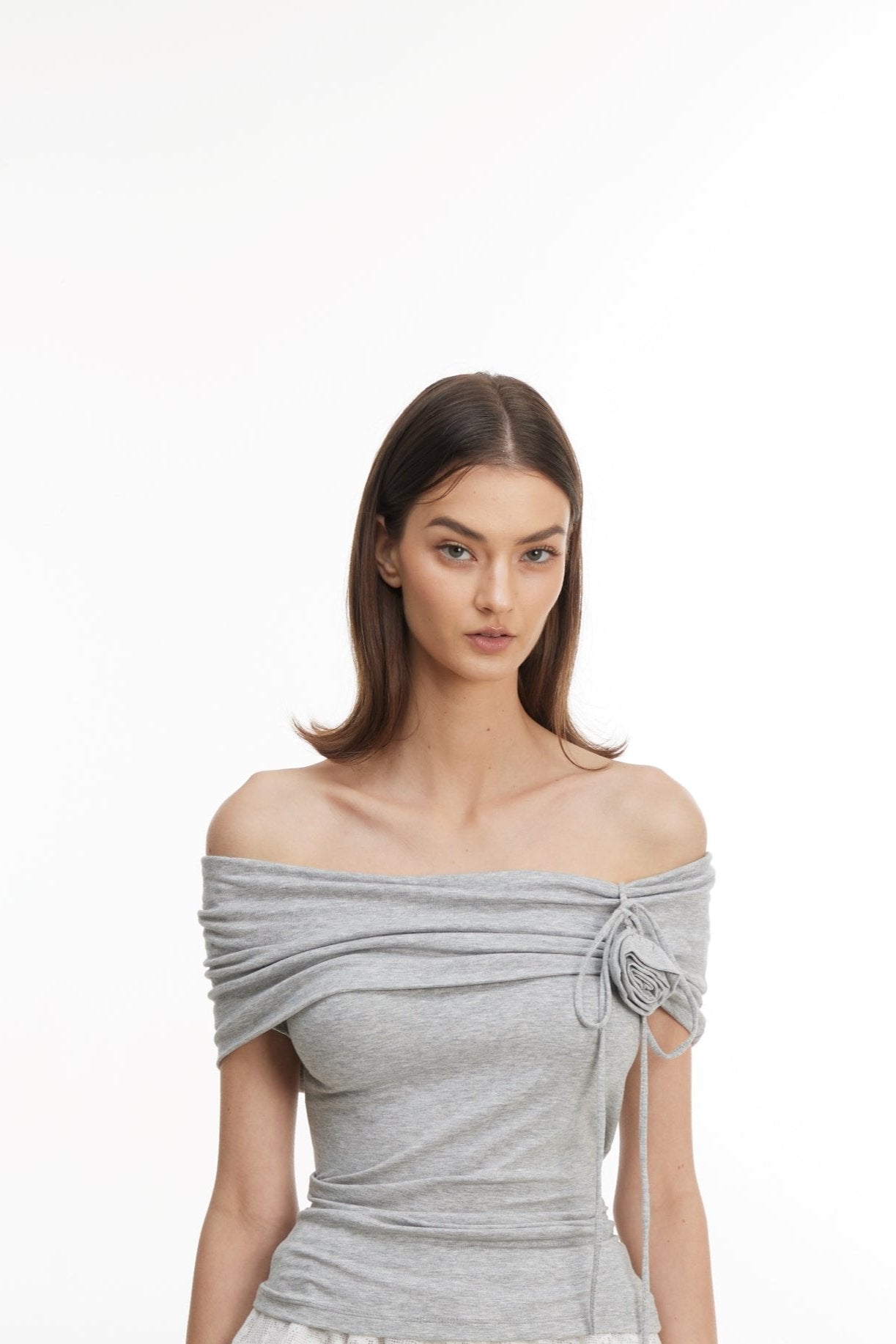 Gray sleeveless top