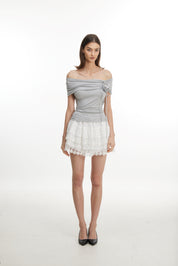 Gray sleeveless top