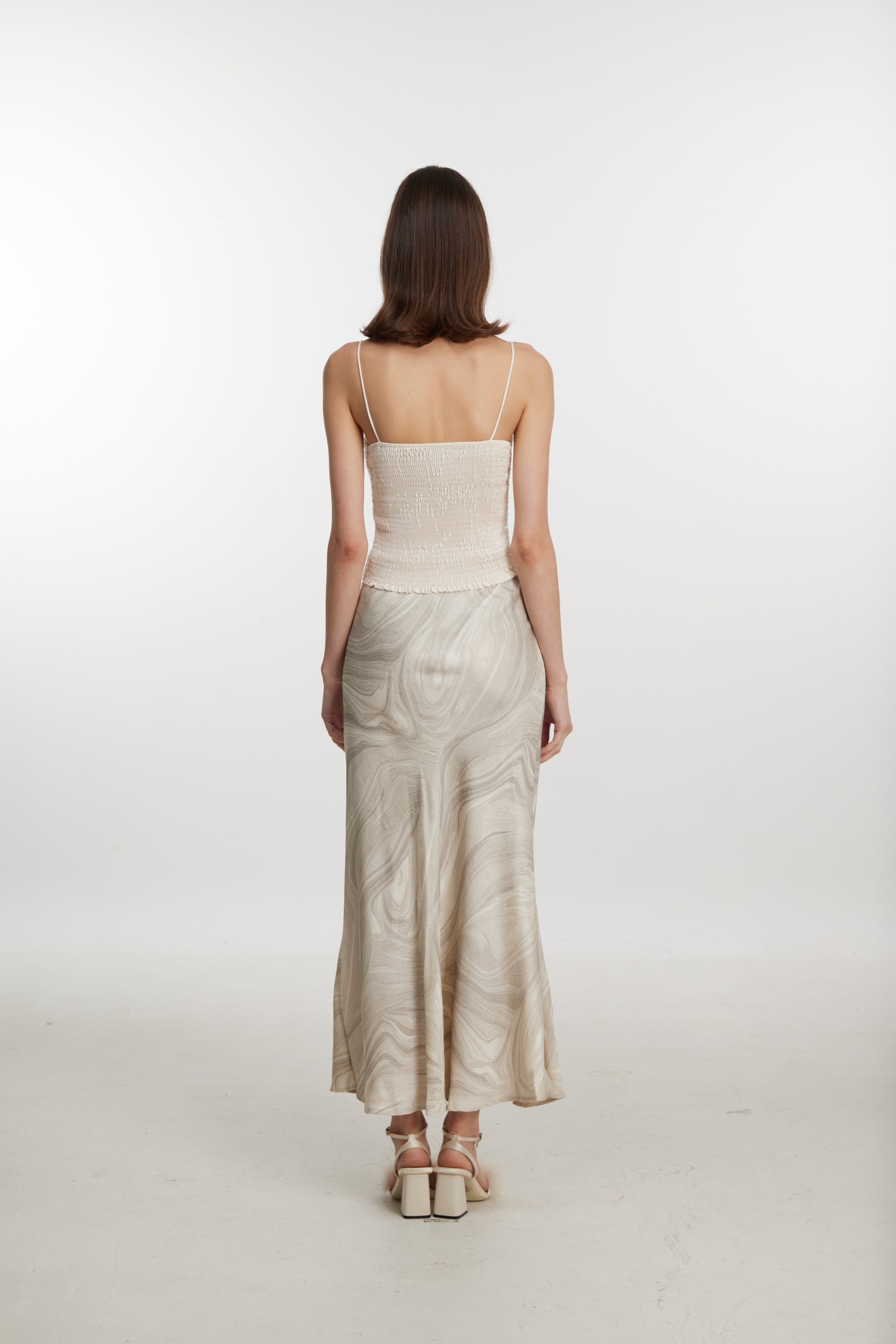 White lace halter top