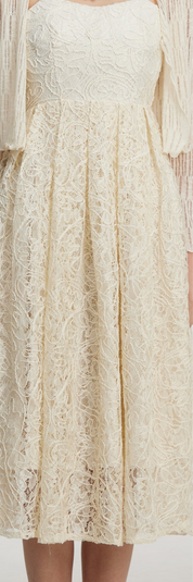 White lace dress