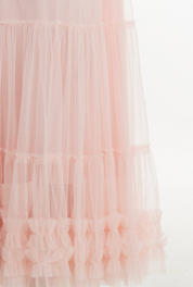 Pink lace skirt