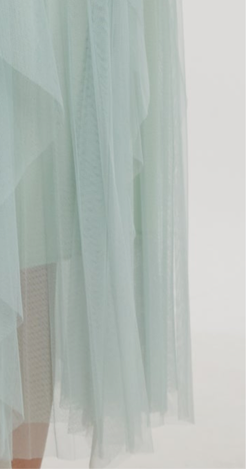 Lavender chiffon dress
