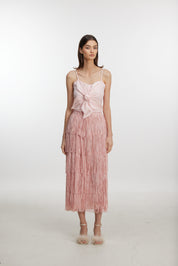 Pink flower skirt