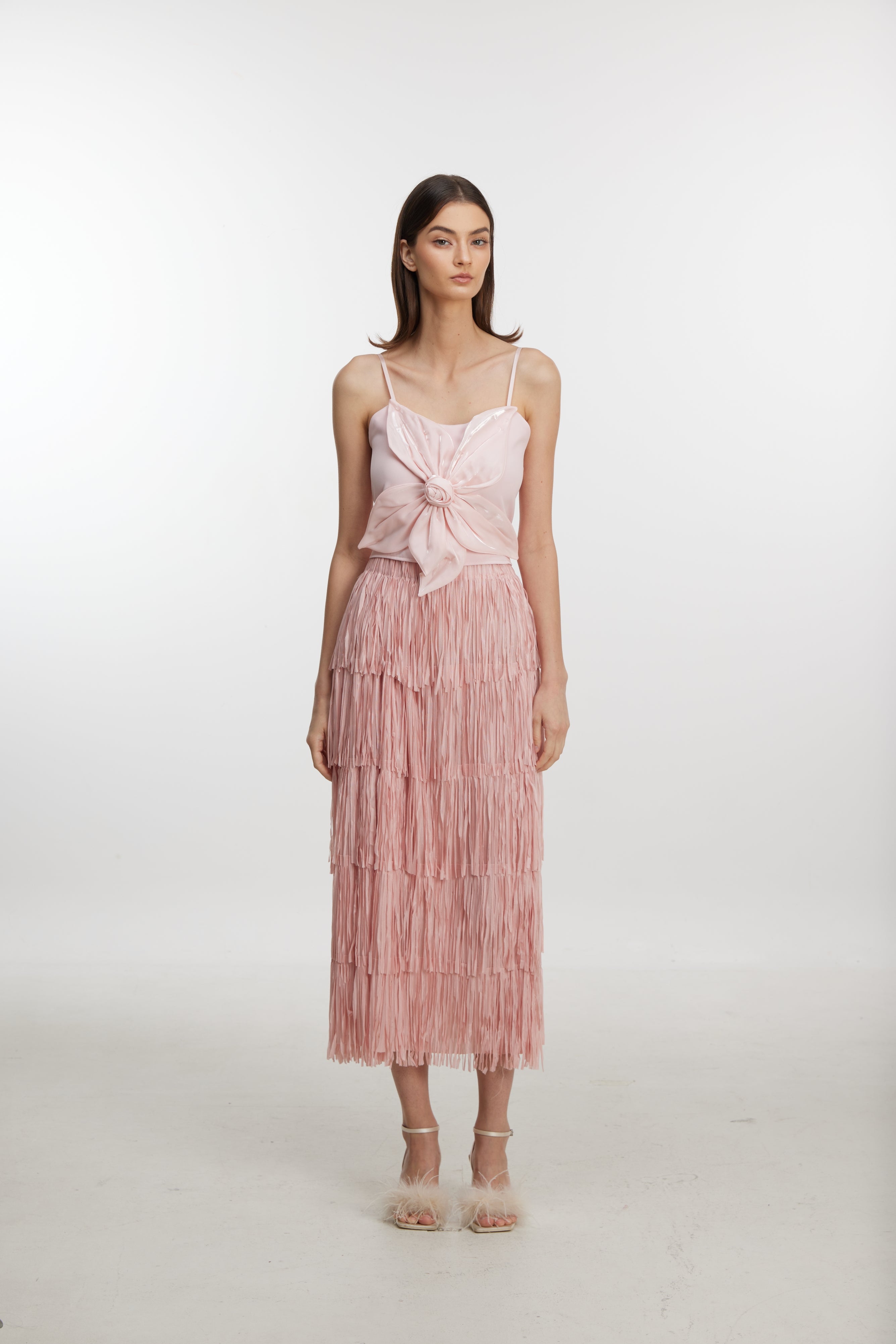 Pink flower skirt