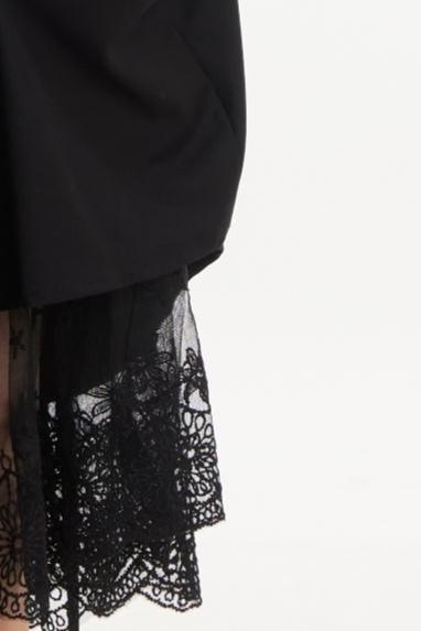 Black lace skirt
