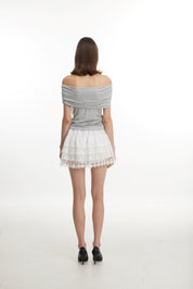 White short skirt