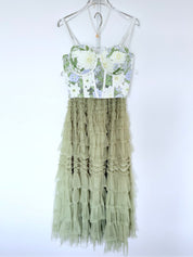 Embroidered Corset Top