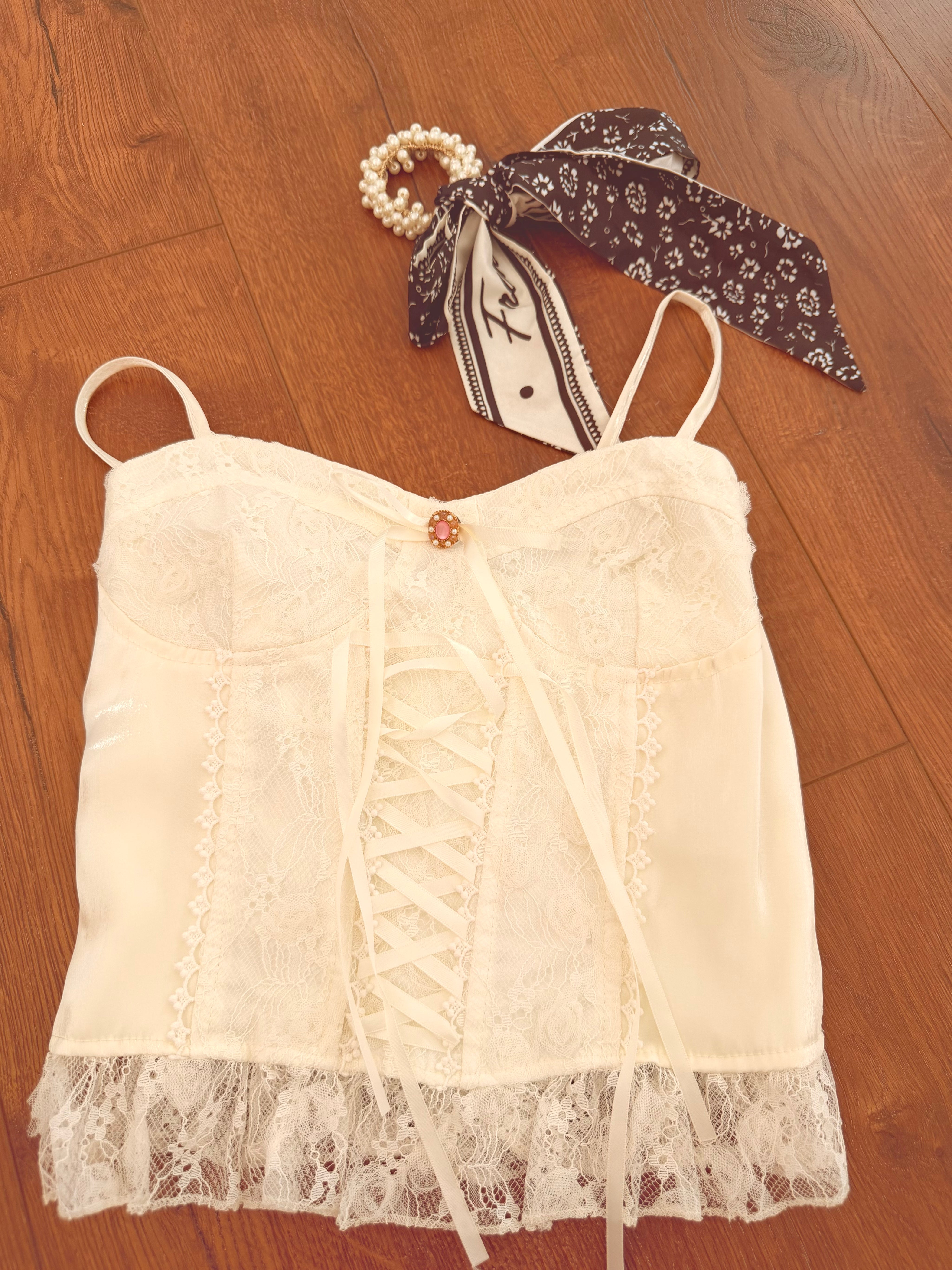 Lace camisole top