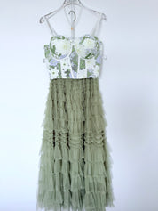 Embroidered Corset Top