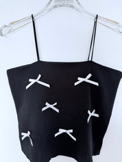 Black Knit Camisole Top