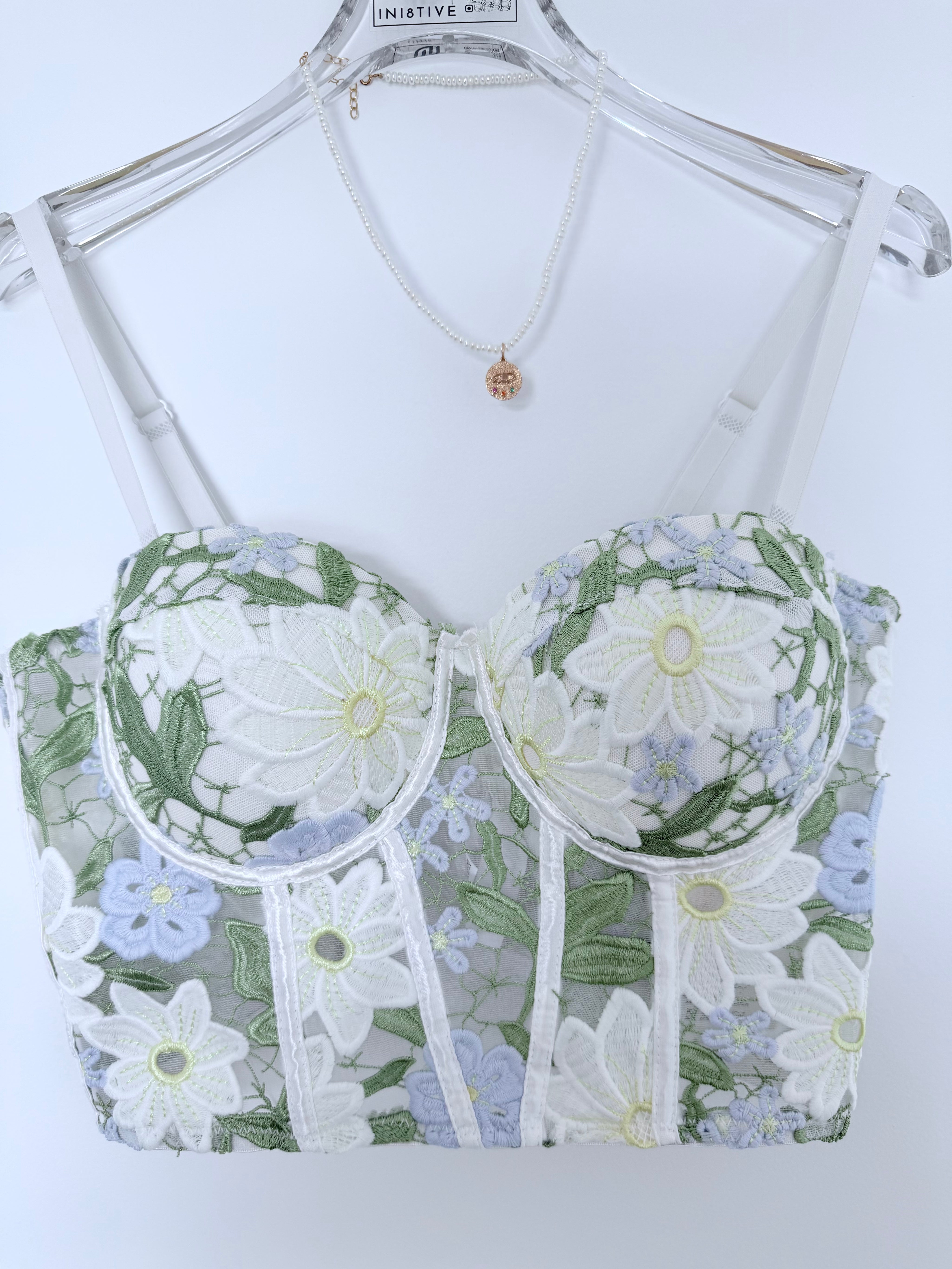 Embroidered Corset Top
