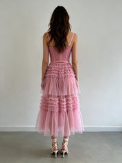 Sequin Sweetheart Spaghetti Strap Corset Top
